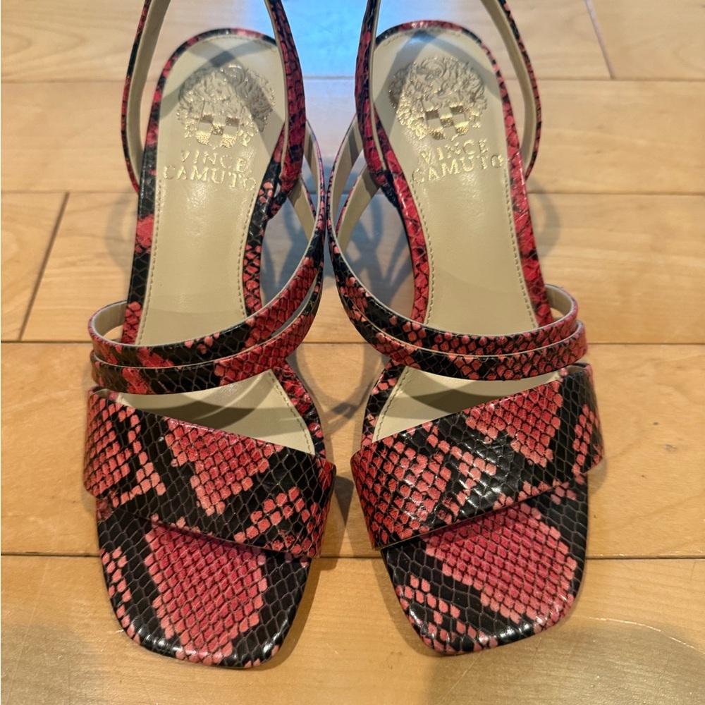 Vince Camuto Snake Print Sandals